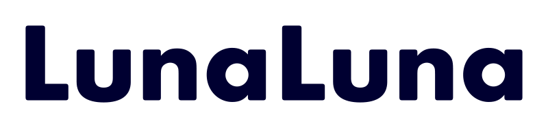 ロゴ：LUNALUNA（ルナルナ）