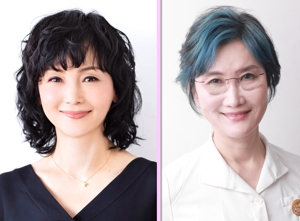 イメージ：南果歩さん・関口由紀先生（医師・女性医療クリニックＬＵＮＡグループ理事長）
